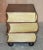 Leather Bound Side Tables with Drawers, Set of 2 For Sale - Image 15 of 18