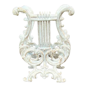 Mid 20th Century Vintage Lyre/Harp Shaped Aluminum Rack