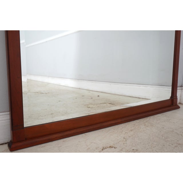 Traditional Stickley Cherry Regency Style Hanging Wall Mirror For Sale - Image 3 of 10