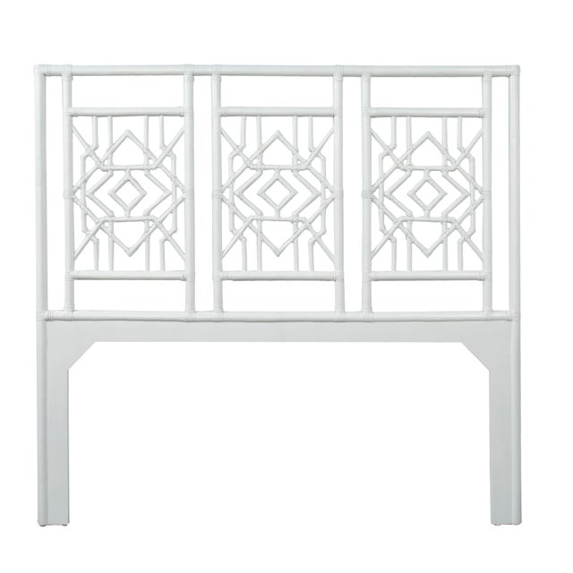 Coastal Tulum Platform Bed Queen, White For Sale - Image 3 of 4