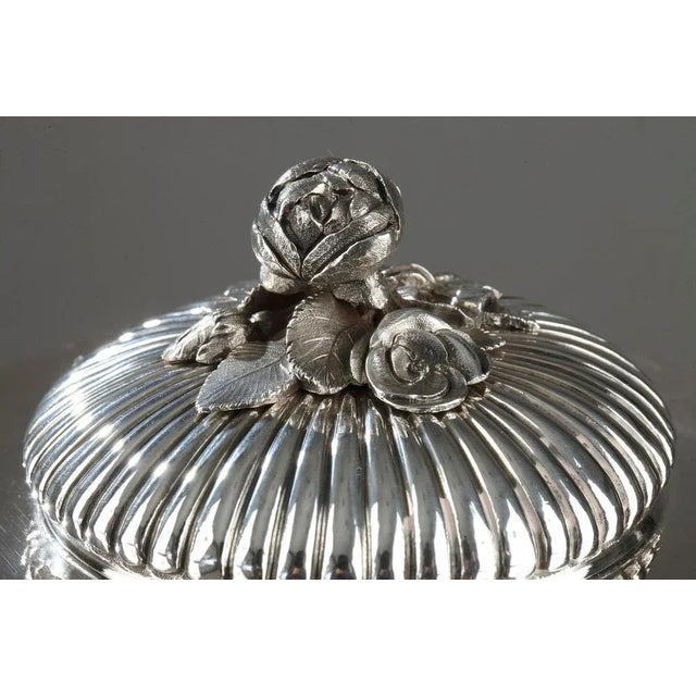 Gold First Empire Egyptian Style Silver Candy Dish For Sale - Image 8 of 12