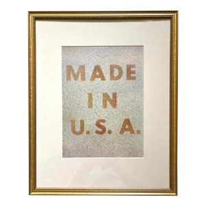 Framed Edward Ruscha Offset Litho, "America: Her Best Product (Made in U.S.A.)"