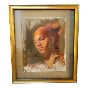 2012 "The Poet" Expressionist Portrait Oil Painting