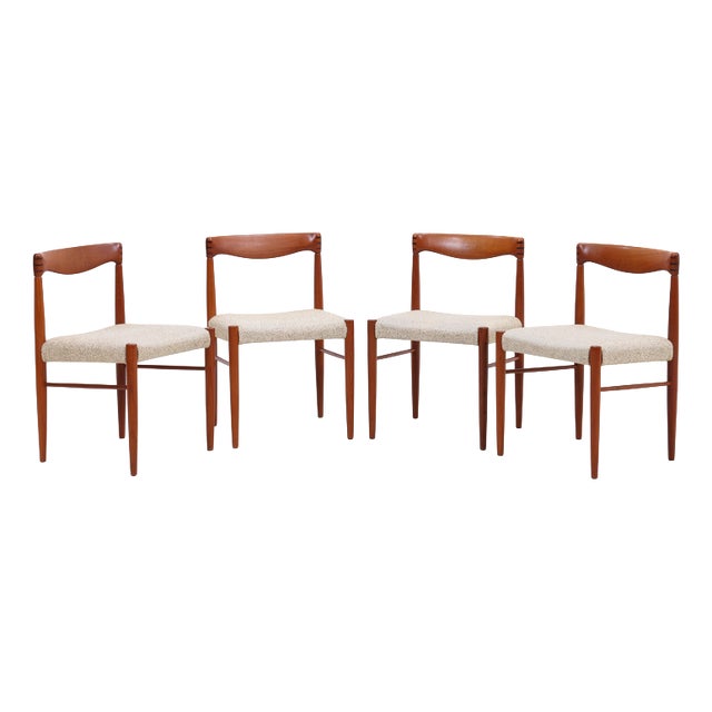 Chairs in Teak by Henry W. Klein for Bramin, Set of 4 For Sale