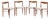 Chairs in Teak by Henry W. Klein for Bramin, Set of 4 For Sale