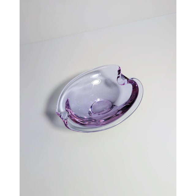 Vintage Czech Bowl in Alexandrite Glass from Sklo Union, 1950s For Sale - Image 4 of 6