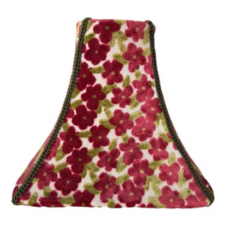 Gretchen Punch Regal Designer Fabric Floral Lampshade For Sale