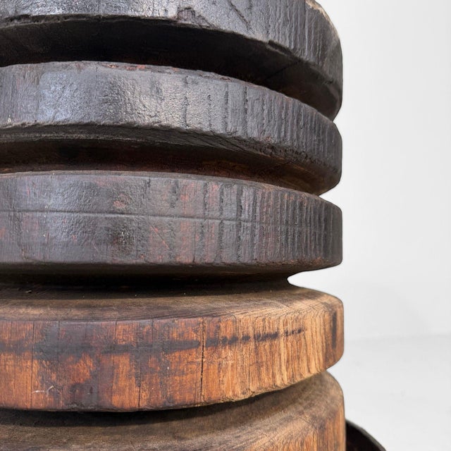 Mid-Century Modern Japanese Industrial Wooden Object, 1930s-1950s For Sale - Image 3 of 10