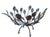 Mid-Century Modern Vintage Brutalist Hand Forged Metal Leaf Centerpiece Bowl Sculpture For Sale - Image 3 of 11