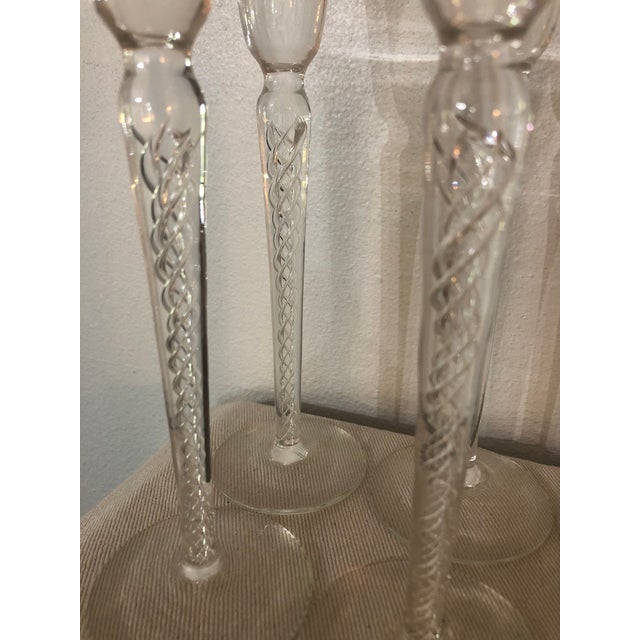 1960s Mid Century Stuart Crystal “Iona” Long Stem Cordials - Set of 10 For Sale - Image 5 of 10