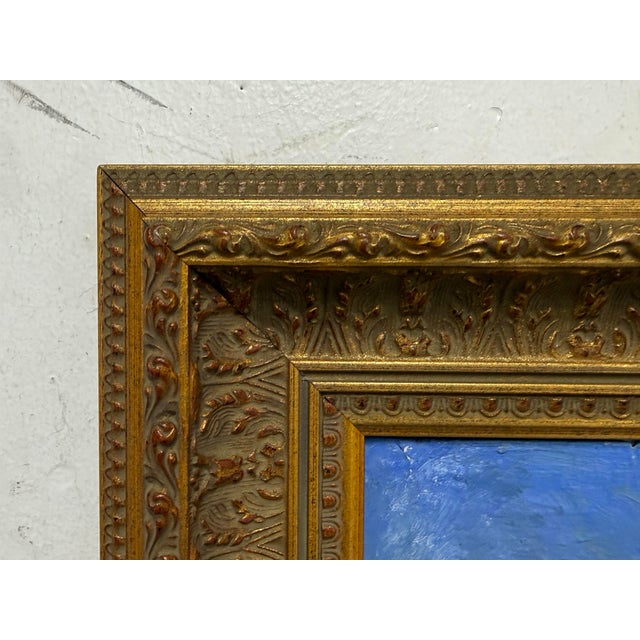 Alexander Alexandrovich Karamzin Framed Oil on Canvas, Mid 20th Century For Sale - Image 4 of 12