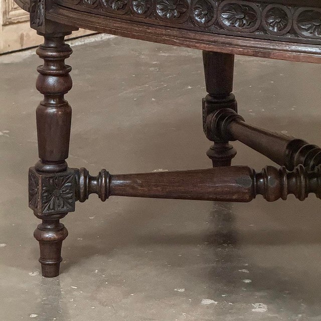 19th Century French Louis XVI Oval Coffee Table For Sale - Image 12 of 12