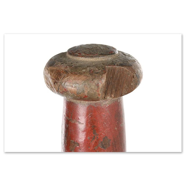 Indian Solid Wood Dumbbell For Sale - Image 4 of 6
