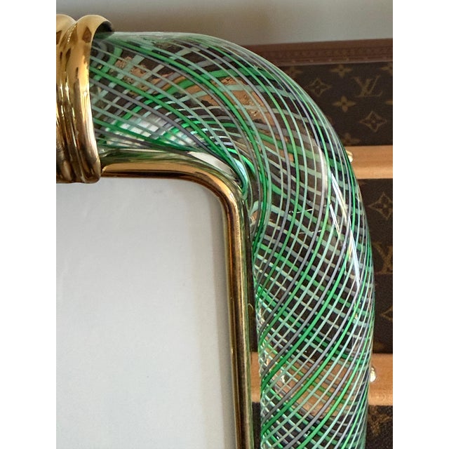 Light Green Filigree Murano Glass Frame, 2000s For Sale - Image 4 of 11