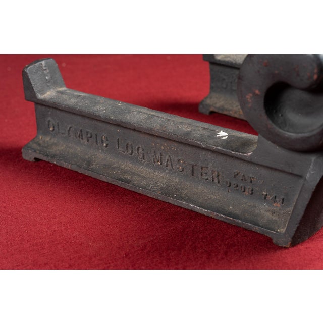 Early 20th Century Early 20th Century Decorative Cast Iron Ram Andirons For Sale - Image 5 of 7