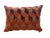 Orange & Tan Geometric Pillow Cover For Sale - Image 4 of 5