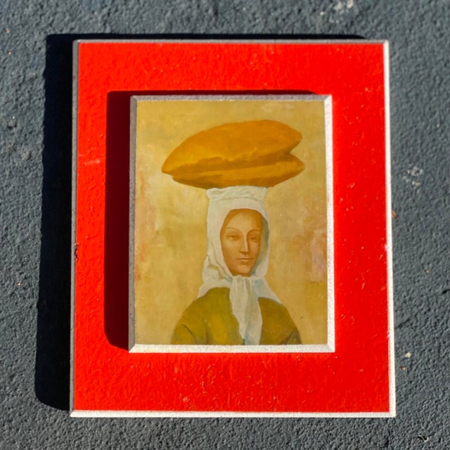 Midcentury Framed Art Tiles Reproduction - Set of 9 For Sale - Image 10 of 12