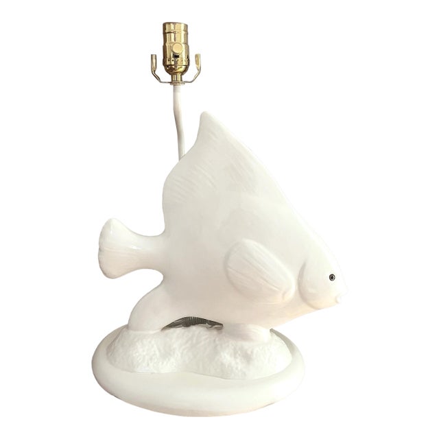 1970s Ceramic Fish Lamp For Sale