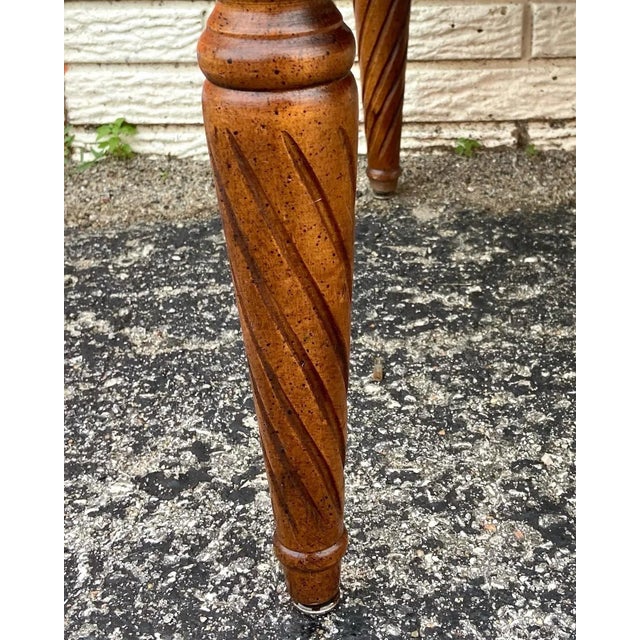 Neoclassical Neoclassical Style Brown Armchair For Sale - Image 3 of 8