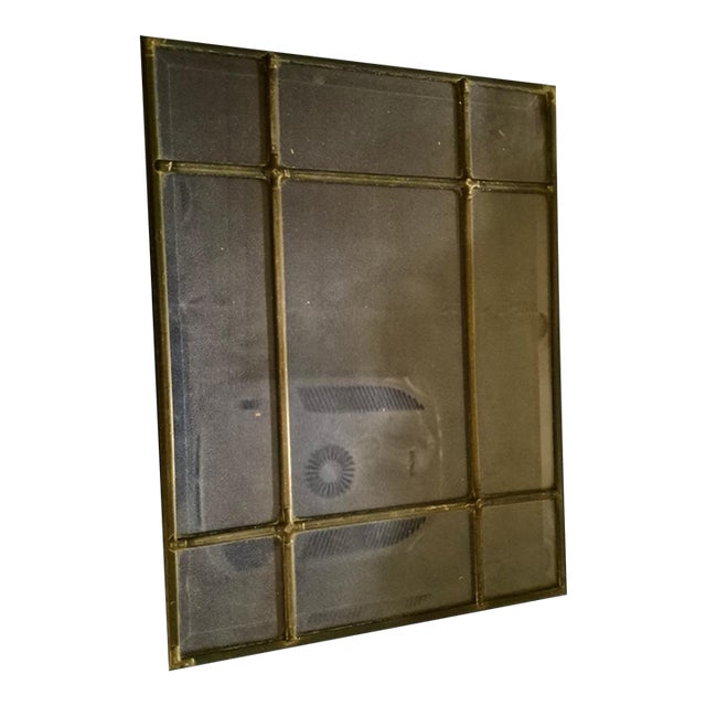An exceptional, matching set of 7 vintage clear glass architectural panels, meticulously crafted to deliver the elegant...