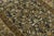 19th Century Antique Mahal Wool Rug With Charcoal Field & Olive Floral Motifs For Sale - Image 9 of 9