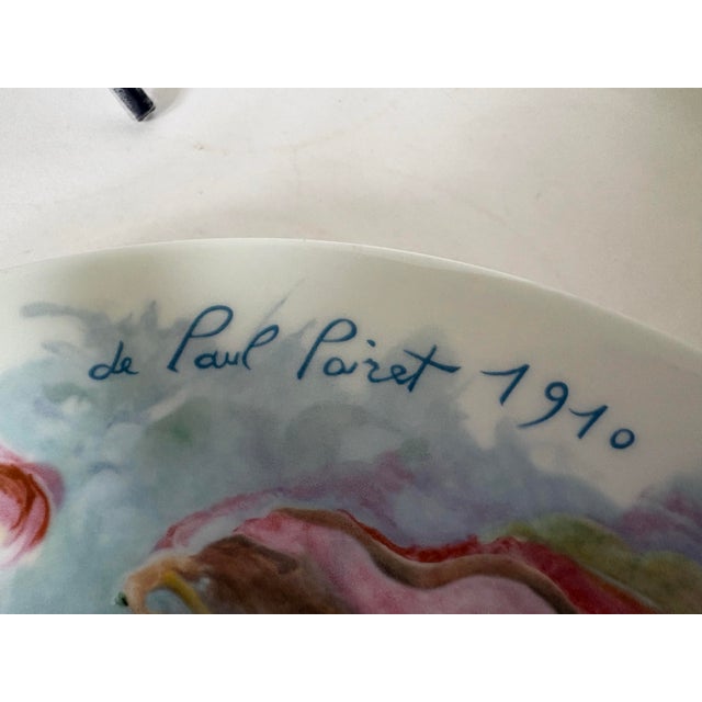 Limoges D’Arceau “Les Femmes Du Siècle 1910” Paul Poiret Fashion Plate – French Art Deco Style Wall Decor For Sale In Indianapolis - Image 6 of 7