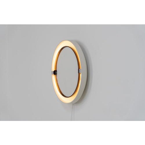 Model a41 backlit wall mirror by allibert (germany, 1970s). A striking space age design by allibert, germany. This model...