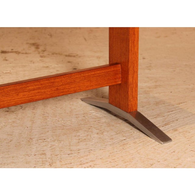 Mid-Century Modern German Teak Coffee Table with Cast Aluminium Legs, 1960s For Sale - Image 6 of 12