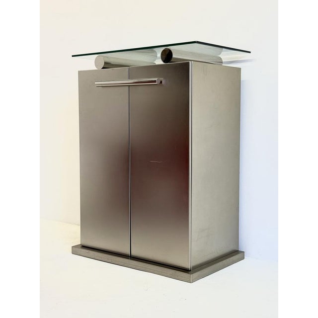 Postmodern Aluminum Bar Cabinet from Belgochrom, 1980s For Sale - Image 16 of 16