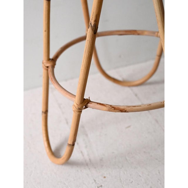 1960s Vintage Bamboo Pedestal, 1960s For Sale - Image 5 of 8