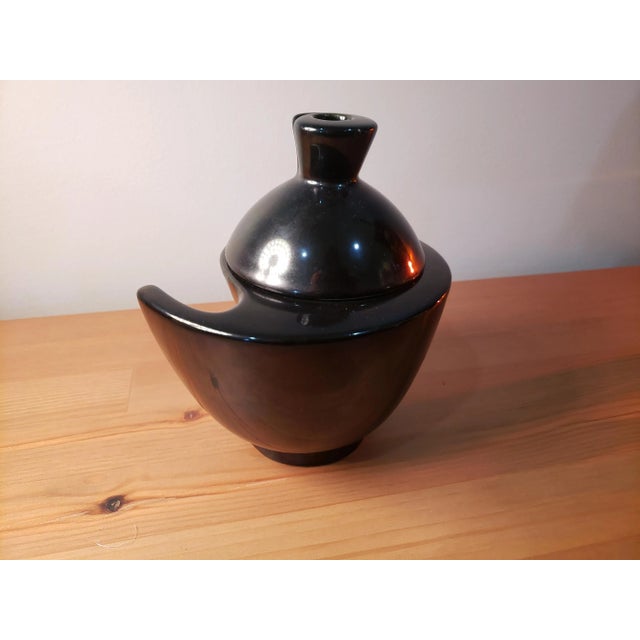 Art Deco Art Deco Stoneware Tobacco Pot France C. 1920s For Sale - Image 3 of 7