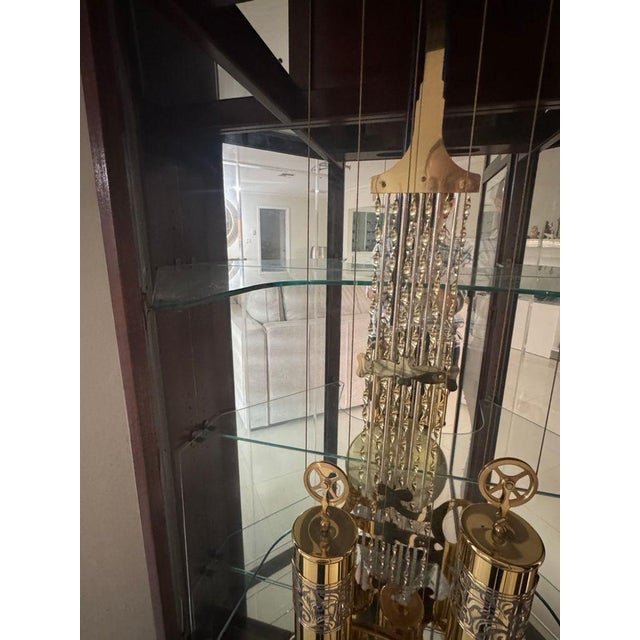 Brown Howard Miller Majestic II Grandfather Floor Clock Model 610-939, 2005 For Sale - Image 8 of 16
