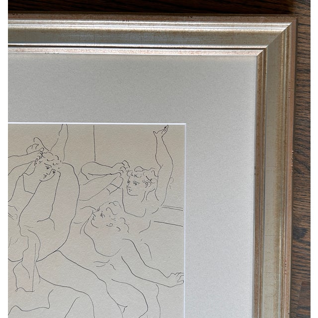 Mid-Century Modern Pablo Picasso Four Ballet Dancers Signed Original Print For Sale - Image 3 of 6