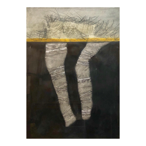 Ramon Carulla, Cuban Art Abstract Oil Painting Latin American 1970's Abstraction String Series, 1977