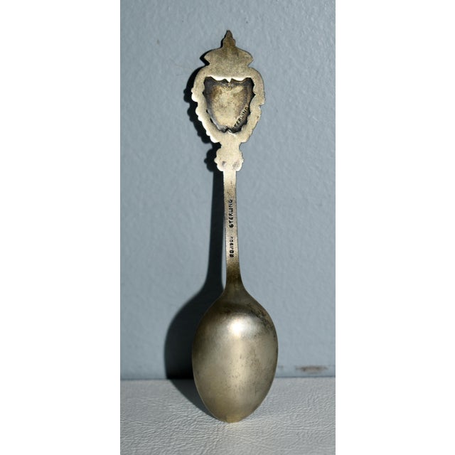 Antique Montreal Sterling & Enamel Decorative Collectors Spoon For Sale In Philadelphia - Image 6 of 11