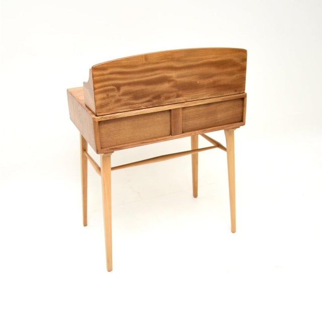 1960s Vintage Writing Desk in Elm from Ercol, 1960s For Sale - Image 5 of 11