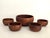 Mid-Century Modern 1970s Hand Turned Teak Wood Set of Bowls, 5 Pieces For Sale - Image 3 of 11