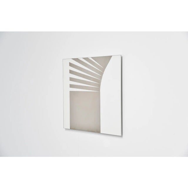 Stunning abstract modern shaped stainless steel wall artwork designed by Rudolf Wolf and manufactured in his own atelier...