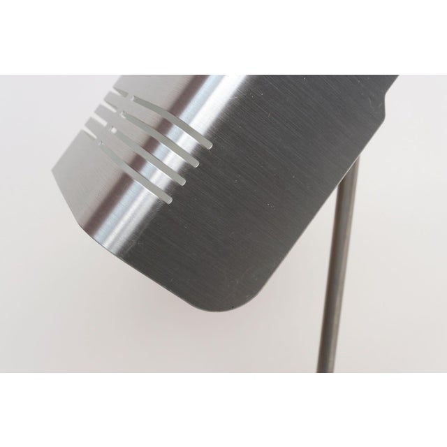 Vintage Italian Aluminum Table Lamp With Swiveling Shade by Targetti Sankey For Sale - Image 15 of 18