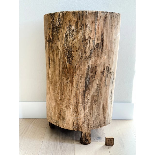 Rustic Antique Nagaland Wooden Planter For Sale - Image 3 of 3