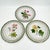 English Vintage Reticulated Floral Plates With Green and Gold Trim - Set of 3 For Sale - Image 3 of 18