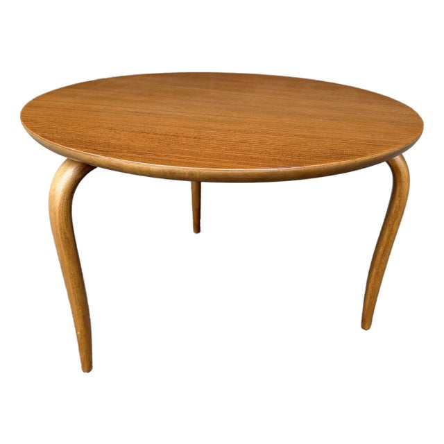 Bruno Mathsson Petite Side Table Swedish Modern Bentwood Leg For Sale