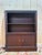 Brown Low Mahogany Bookcase with Marble Top, 1980s For Sale - Image 8 of 8