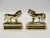 Antique English Gilt Brass Shire Horse Mantle Decorations, a Pair For Sale - Image 6 of 6