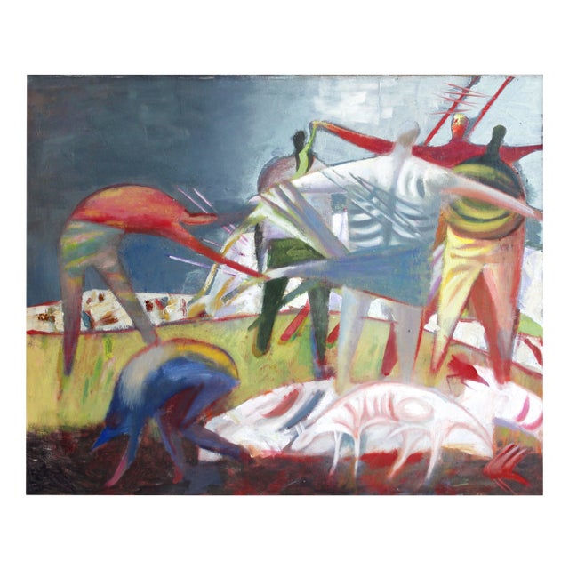 Victor Karnauh, Dream, Oil on Canvas For Sale