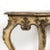 19th Century Italian Rococo Style Painted and Parcel Gilt Console Table For Sale - Image 4 of 13