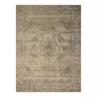 Amber Lewis x Loloi Cambria Sand / Olive 2'-6" x 12'-0" Runner Rug For Sale