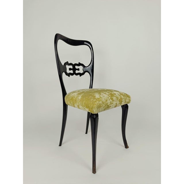 Mid-Century Italian Chinese Chippendale Style Lacquered Chairs, 1950s, Set of 6 For Sale - Image 15 of 18