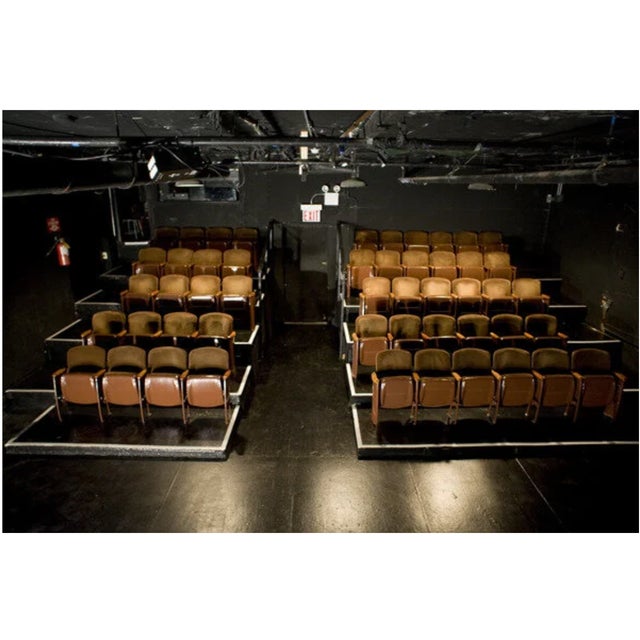 Wood Original Broadway Theater Chair – Martin Beck Theatre (1924) Cast Iron & Wood Seating System – Architectural Salvage Artifact For Sale - Image 7 of 12
