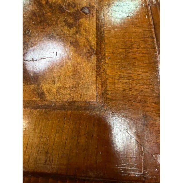 Wood 19th Century Georgian Crossbanded Walnut Console For Sale - Image 7 of 7